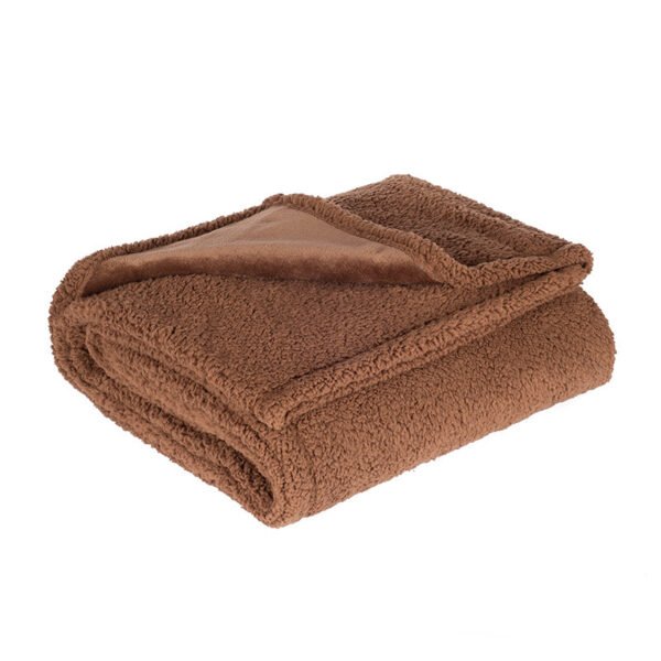 Flannel Cotton Wool Sherpa Thick Pet Blanket Dog Kennel - Image 7