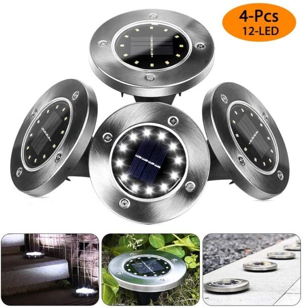 8LED Waterproof Solar Powered Garden Lights - Image 6