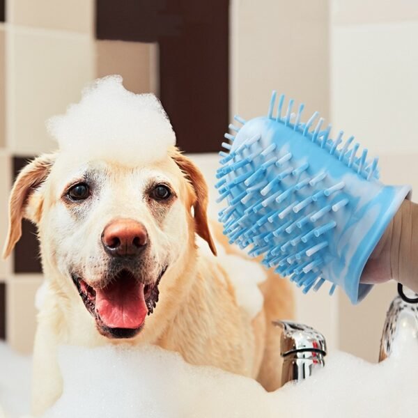 2 In 1 Dog Paw Cleaner Cup Soft Pet Dog Foot Cleaning Washer Brush Cup Portable Pet Foot Washer Paw Clean Brush Foot Cleaning Bucket Pet Products - Image 4