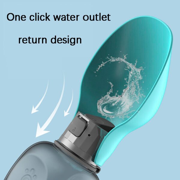 800ml Dogs Water Bottle Portable High Capacity Leakproof Pet Foldable Drinking Bowl Golden Retriever Outdoor Walking Supplies Pet Products - Image 6