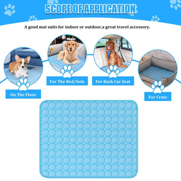 Pet Cooling Mat Cool Pad Cushion Dog Cat Puppy Blanket For Summer Sleeping Bed Dog Cooling Bed Pet Cooling Mat - Image 9