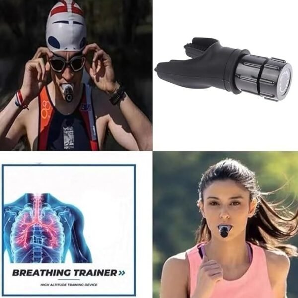 Breathing Trainer Respirator Fitness Equipment Exercise Lung Face Mouthpiece For Household Healthy Care Accessories - Image 2