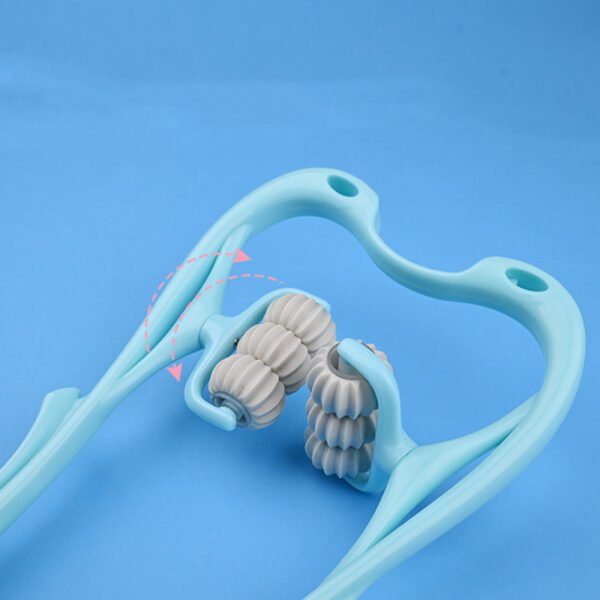 Multifunctional Manual Six-wheel Neck Massager Massage Relieve Roller Massage Tool - Image 6